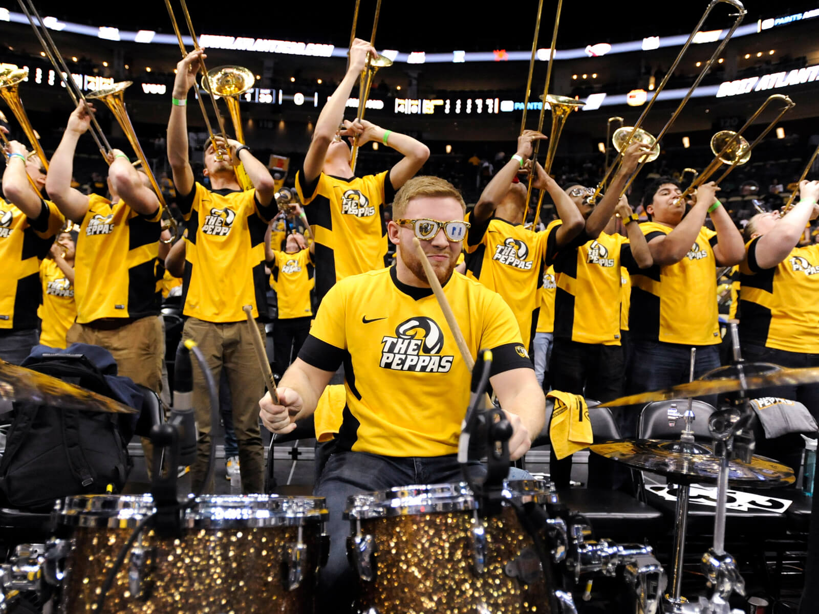 The Peppas, a VCU student athletic pep band.